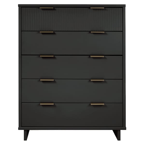 Manhattan Comfort Granville 45.27 Tall Dresser in Dark Grey DR-5025 - main
